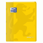 Oxford Lot de 10 Cahier EasyBook piqué 24x32, 96p./48 feuilles 90g/m², Séyès, coloris jaune - 3020120120164