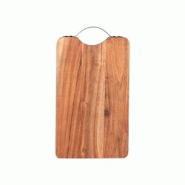 Planche à découper Iron 38x22 cm - Bois d'acacia massif marron avec poignée pratique - Table Passion Planche à découper Iron 38x22 cm - Bois d'acacia massif marron avec poignée pratique - Table Passion