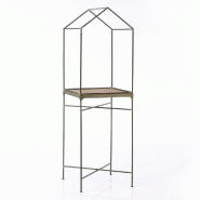 Présentoir maison plateau MDF 50x50x159,5cm