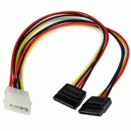 StarTech Cble d'Alimentation Adaptateur en Y Molex vers