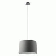 Suspension Vivien Noir, Abat-Jour Conique Anthracite, Raccordement E27, Puissance 75W, Ip20, Diamètre 48Cm - Rossini Illuminazione - gris 80154216828