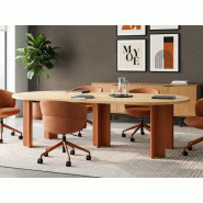 Table réunion ovale Cactus Noti