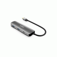 Urban Factory MHC40UF station d'accueil Avec fil USB 3.2 Gen 1 (3.1 Gen 1) Type-C Gris