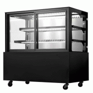 Vitrine murale réfrigérée noire pour pâtisserie service avant - 900... - PWDG096FYB