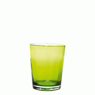 Zafferano Lot de 6 verres Bei en verre coloré travaillé à la main volante couleur Vert pomme, design artisanal raffiné et élégant, haute qualit�