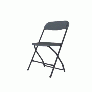 ZOWN Chaise Pliante Professionnelle pour Événements Alex Chair Shark Grey - gris plastique polypropylène SP-IC001X015A-SG