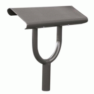 Assis-debout Norvège - Structure acier Ø76mm - Assise galvanisée perforée - Hauteur 747mm - Fabrication Française_0