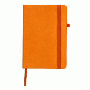 Bloc-notes orange en PU - 8435408320245