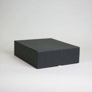 Boîte pour bouteille bottlebox 28x32x9cm noir et blanc par 25