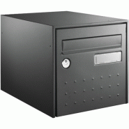 Boîte aux lettres steel box simple face noir ral 9005