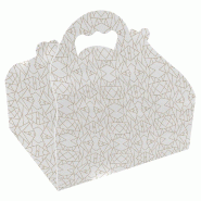 Boite pâtissière à poignée The Pack carton ondulé nano micro 20x18x7cm - par 50