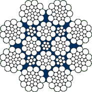 Câble constitué de 8 torons de surface conventionnels avec une âme métallique parallèle - ALPHALIFT