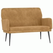 Décoshop26 - Banquette banc avec dossier et accoudoirs 108 x 79 x 79 cm velours marron DEC024676 - marron 3000254842026 Décoshop26 - Banquette banc avec dossier et accoudoirs 108 x 79 x 79 cm velours marron DEC024676 - marron 3000254842026