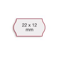 Étiquettes adhésives 22 x 12 mm blanches - colle permanente - boîte de 24 rouleaux Contact_1