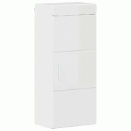 Helloshop26 - Armoire murale de salle de bain avec porte 37 x 24,5 x 86 cm espace de rangement durable style contemporain en bois 02_0052650 - Bois ma