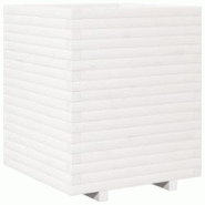 Helloshop26 - Jardinière bac lit surélevé plantes fleurs terrasse jardin 60 x 60 x 72 cm bois de pin massif blanc 02_0037731 - 3000214277097 Helloshop26 - Jardinière bac lit surélevé plantes fleurs terrasse jardin 60 x 60 x 72 cm bois de pin massif blanc 02_0037731 - 3000214277097