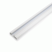 Insert aluminium pour panneau rainuré 120cm - blanc laqué - profil renforcé