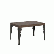 Itamoby Table extensible 90X120/224 cm Paxon Noyer Structure Anthracite - marron 8058994304378