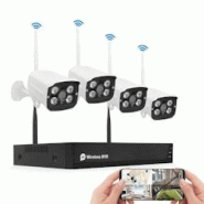 Kit Vidéosurveillance WiFi 1080P HD Sans Fil Avec Technologie AI Pour Sécurité Domestique YONIS - 3615616789392 Kit Vidéosurveillance WiFi 1080P HD Sans Fil Avec Technologie AI Pour Sécurité Domestique YONIS - 3615616789392