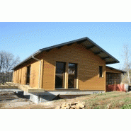 Maison à ossature en bois plain-pied clara / toit double pente_1