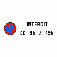 Panonceau dérogations et prescriptions M11b Panonceau dérogations et prescriptions M11b