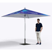 Parasol aluminium carré de 3x3m - POPSUN SQ 300_0