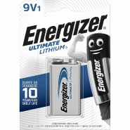 Pile lithium ENERGIZER Ultimate - 9V, 1.5V - Préchargée pour appareils à forte consommation d'énergie Pile lithium ENERGIZER Ultimate - 9V, 1.5V - Préchargée pour appareils à forte consommation d'énergie