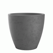 Poetic Pot conique basalt up anthracite 27 l - gris plastique polypropylène 013565 G.ANT SX4