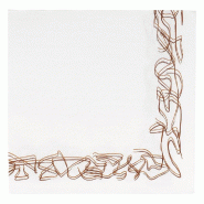 Serviette papier gaufré 2 plis blanc Aristas 40x40cm - par 1200