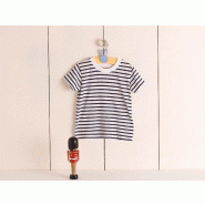 T-shirt rayé manches courtes - Réf: LW027 T-shirt rayé manches courtes - Réf: LW027