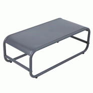 Table basse de jardin en métal 85x40x30 cm gris - gris acier 114956