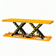 Table élévatrice électrique double ciseaux horizontaux