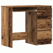 VidaXL Bureau vieux bois 90x45x76 cm bois d'ingénierie Modèle Vega Master Design - 861142