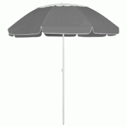 VidaXL Parasol de plage anthracite 300 cm Modèle Balcon Nova Plus - noir 314718