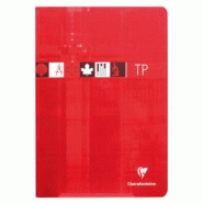 Clairefontaine Lot de 10 Cahier Travaux Pratiques Metric A4, 80p./40 feuilles 90 g/m² / 125 g/m² piquées, quadrillé 5x5 / uni - 3329680316803