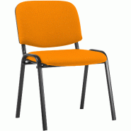 CLP Chaise visiteur Ken tissu Orange - orange textile 151402009 CLP Chaise visiteur Ken tissu Orange - orange textile 151402009