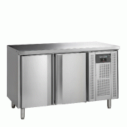 Comptoir pour saladette réfrigéré CK7210X1 2 portes GN1/1 Inox TEFCOLD