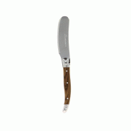 Couteau tartineur inox manche imitation bois - Couteau tartineur inox manche imitation bois -