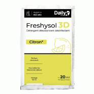 Détergent désodorisant désinfectant FRESHYSOL 3D - Dosette 20ml x 250 - Daily K - 3700008344447 Détergent désodorisant désinfectant FRESHYSOL 3D - Dosette 20ml x 250 - Daily K - 3700008344447