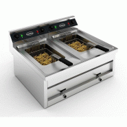Friteuse posable électrique 2x12l 2x9kw 7455.0945 COMBISTEEL