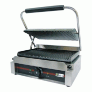 Grill Panini simple plaque en fonte rainurée  Référence: GH811E