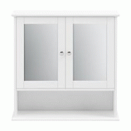 Helloshop26 - Placard mural à miroir 58 x 56 x 13 cm blanc 03_0007676 - 3001893747765 Helloshop26 - Placard mural à miroir 58 x 56 x 13 cm blanc 03_0007676 - 3001893747765
