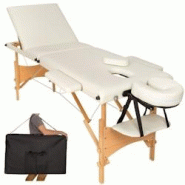 Helloshop26 - Table de massage 3 zones avec sac de transport crème 08_0000465 - 3000091471533 Helloshop26 - Table de massage 3 zones avec sac de transport crème 08_0000465 - 3000091471533