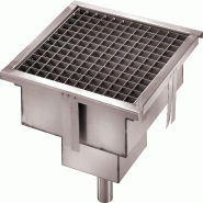 L2G Caniveau Inox Grille A Dechets Amovible, Siphon, 20 x 200 x 200mm - 3616350025081 L2G Caniveau Inox Grille A Dechets Amovible, Siphon, 20 x 200 x 200mm - 3616350025081