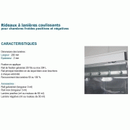 Porte à lanières - transparente - coulissantes pour chambres froides positives et négatives Porte à lanières - transparente - coulissantes pour chambres froides positives et négatives