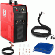 Stamos Germany - Stamos Découpeur Plasma S-PLASMA 40 (compresseur à air comprimé intégré, courant de coupe 20 – 40 A, épaisseur de découpe 10_0