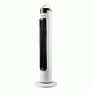Ventilateur colonne 81cm 40W Télécommande, Minuterie jusqu'a 7,5h Ecran numérique tactile Oscillation 90° Programmable Jocca - blanc 8435253594136