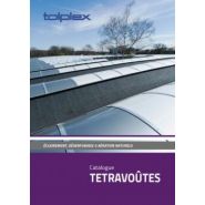 Voûte polycarbonate structure aluminium pour éclairement zénithal et désenfumage des bâtiments industriels