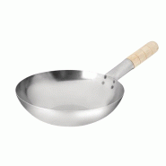 Wok fond plat en acier doux 25,4 cm | Vogue - K295