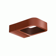 Applique Led Pitt 7W Pour Extérieur, Double Émission 100-100°, Structure En Aluminium Ip65, Corten 3000K - Rossini Illuminazione - marron 801542165